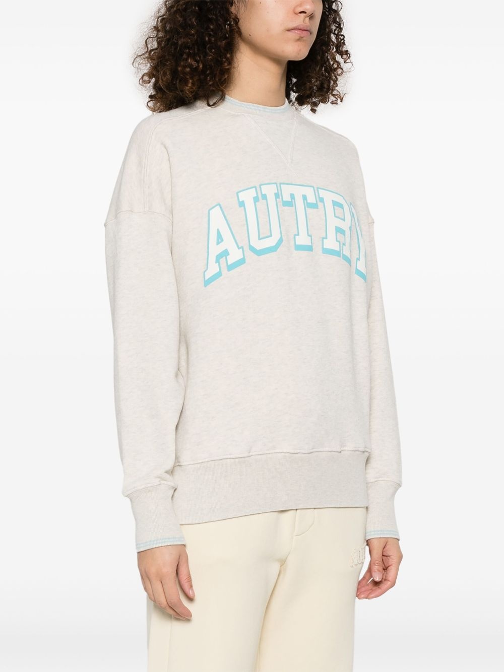 logo-stamp sweatshirt - 3