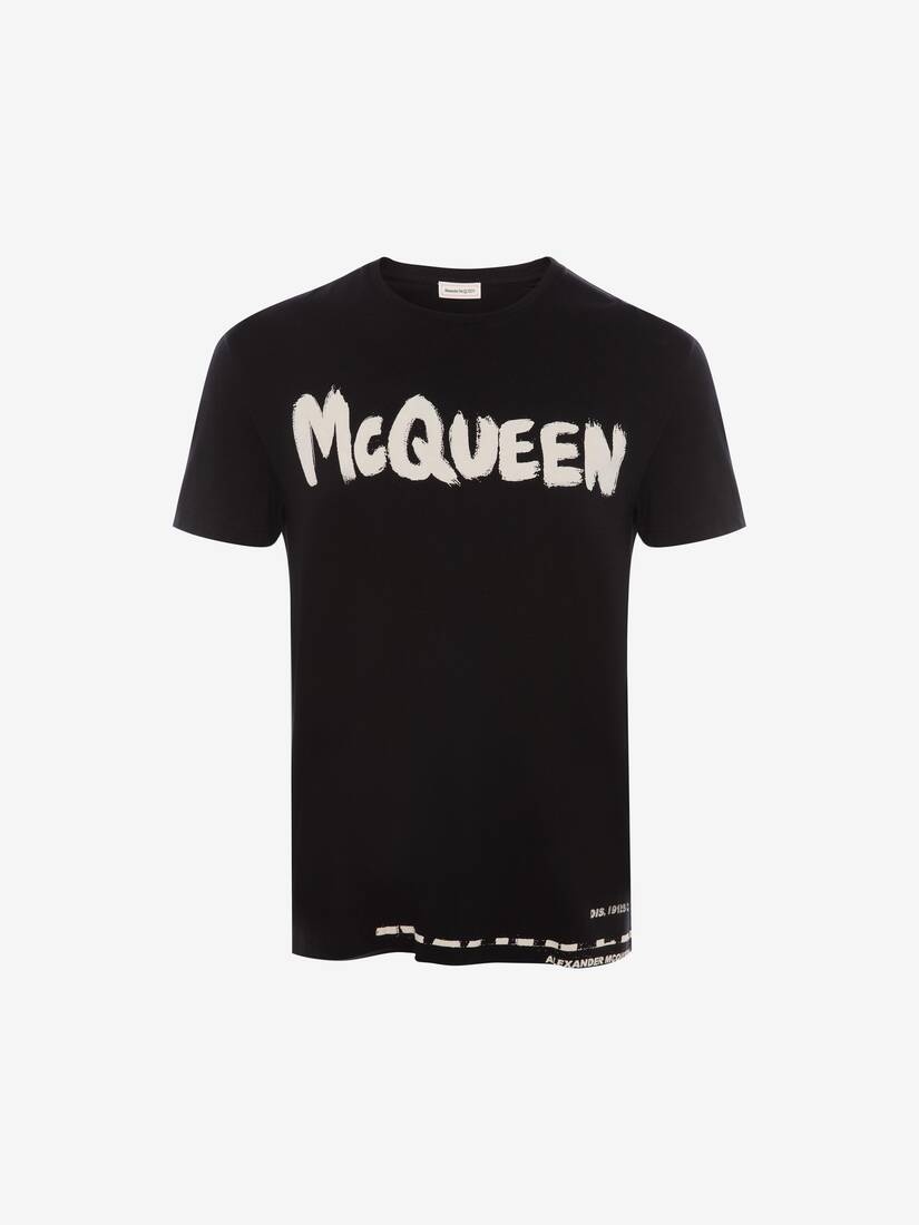 Mcqueen Graffiti T-shirt in Black - 1