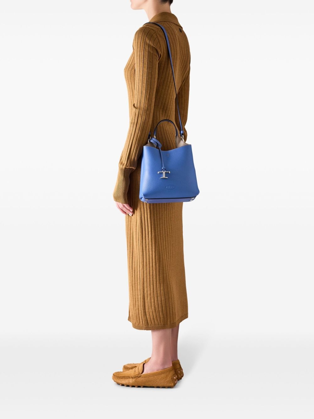 mini leather tote bag - 2