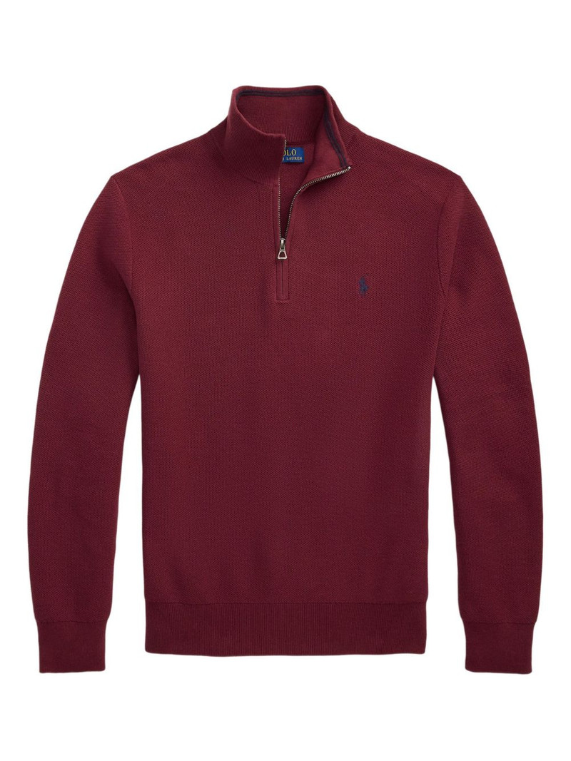 zip-neck sweater 1