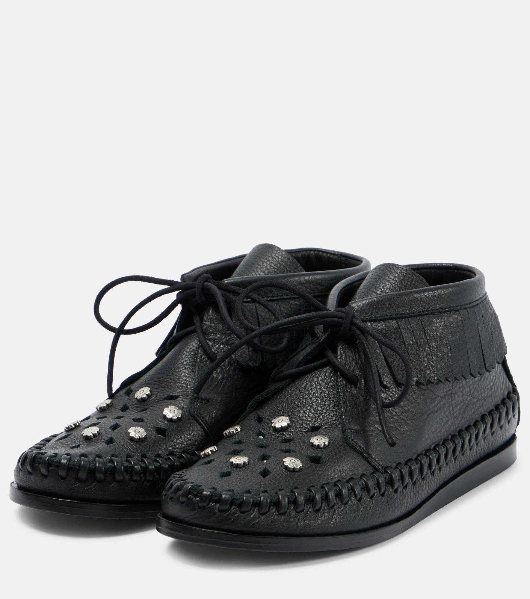Erkee leather moccasins - 4