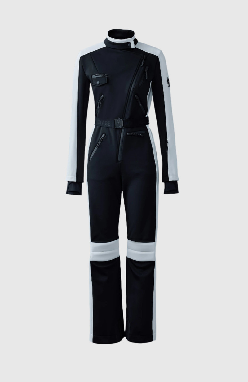MIAKIM Techno fleece ski suit with asymmetrical zip 1