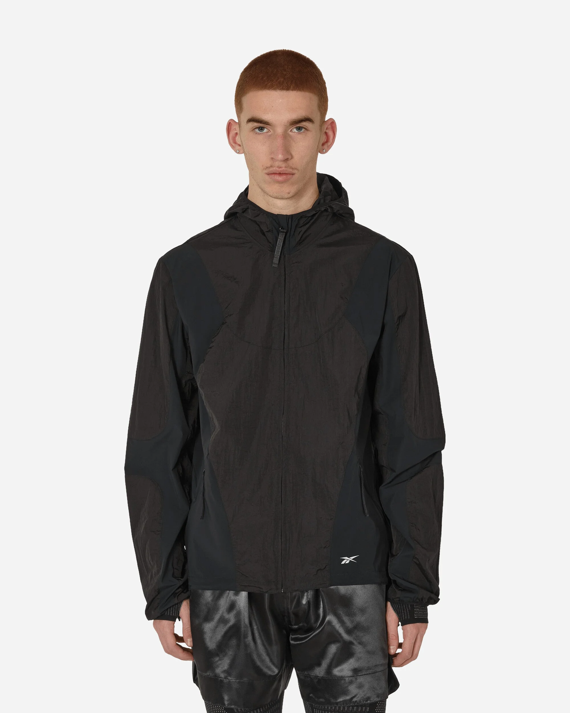 Paneled Running Jacket Black - 1
