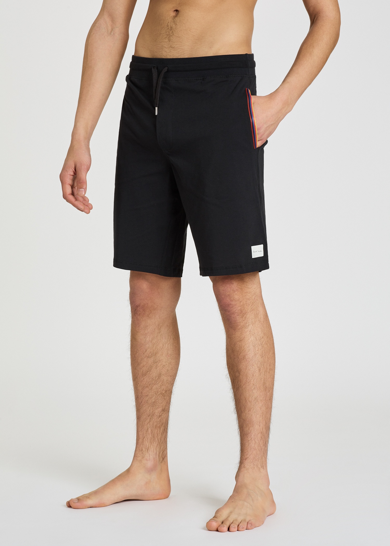 Navy Jersey Cotton Lounge Shorts - 5