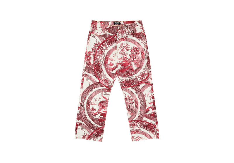 CHINA PLATE TROUSERS RED - 1