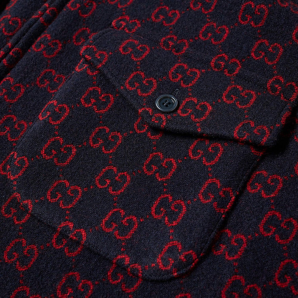 Gucci GG Jacquard Shirt Jacket - 4