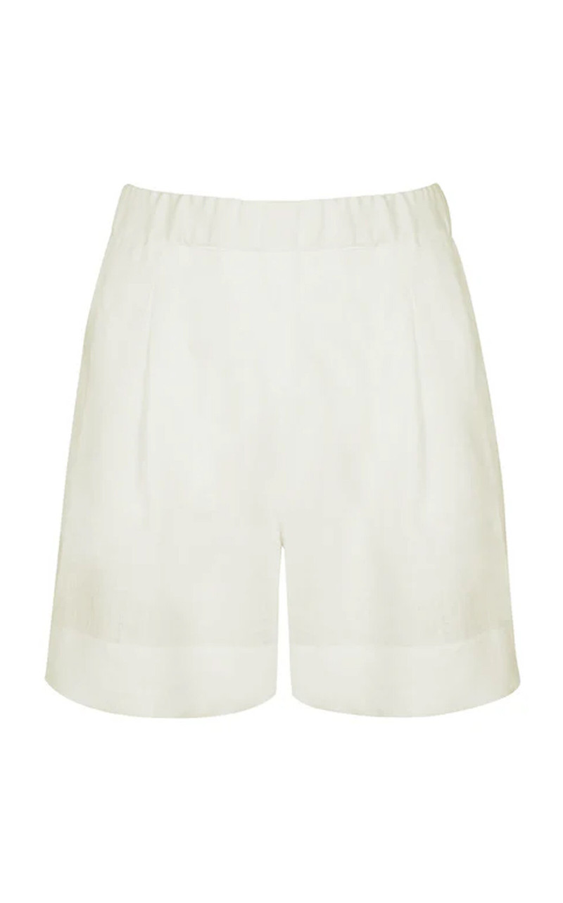 The Zurich Linen Shorts ivory - 1
