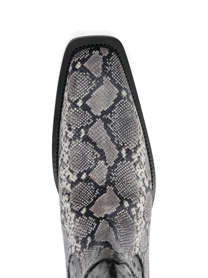 snakeskin-embossed cowboy boot 4