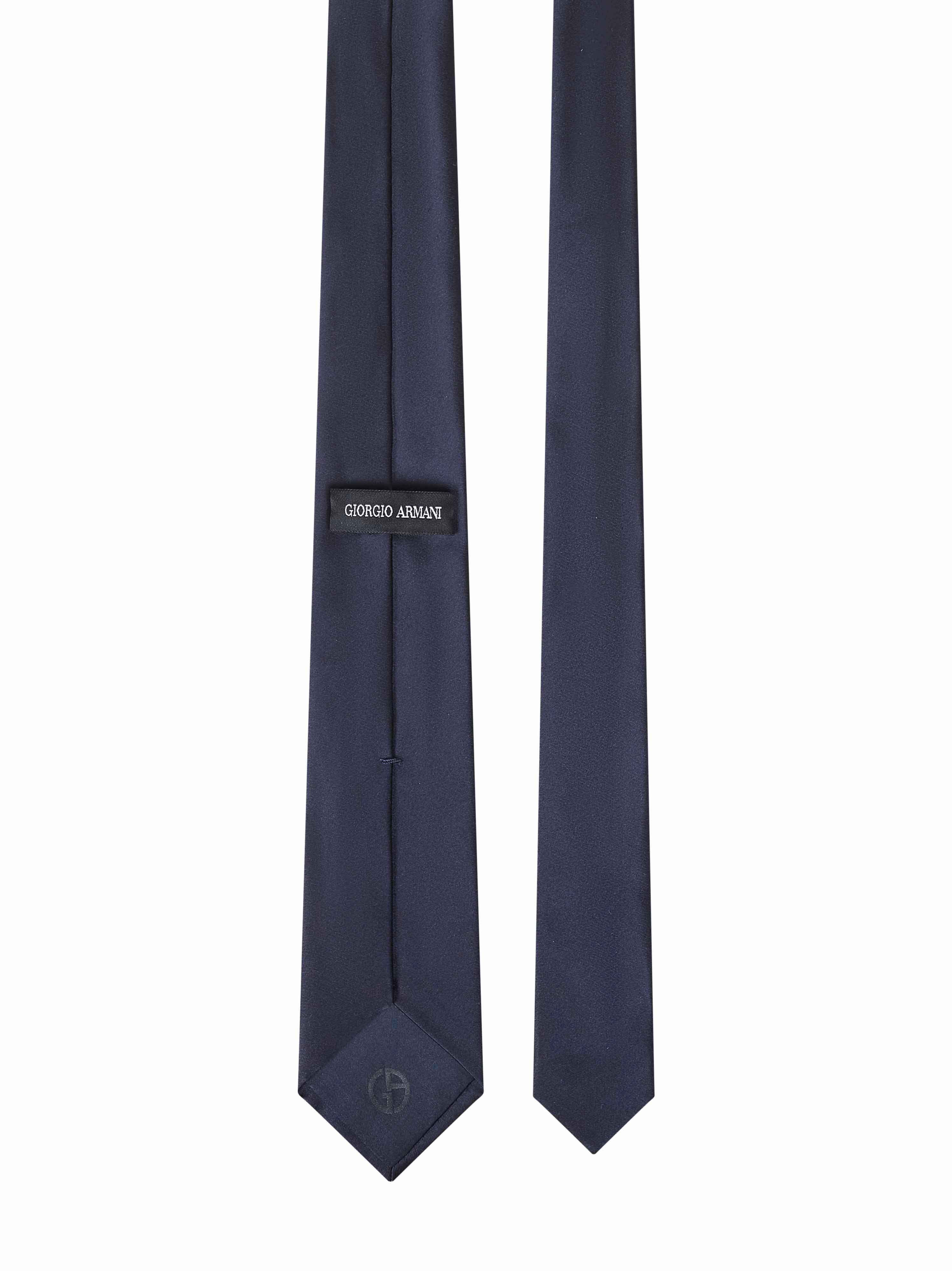 Blue silk tie - 2
