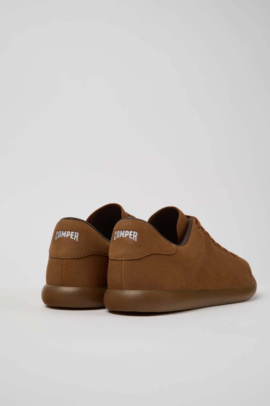 Brown Nubuck Sneakers for Men. - 3