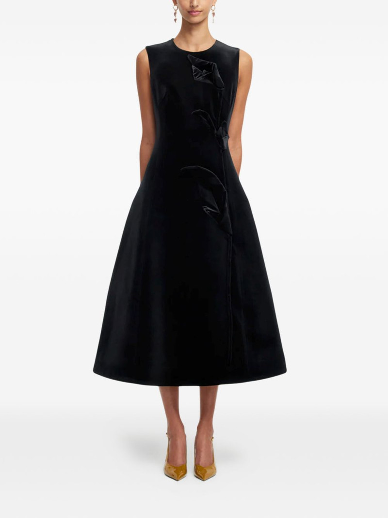 Cleo floral-appliqué midi dress 3