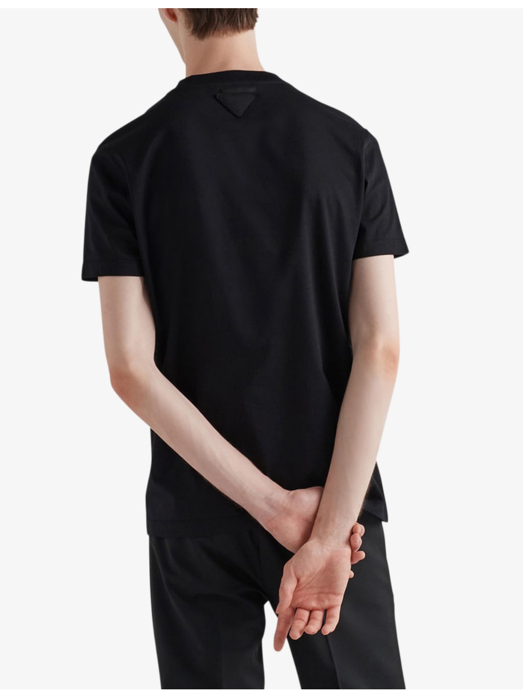 Slim-fit crew-neck cotton T-shirts pack of three - 4