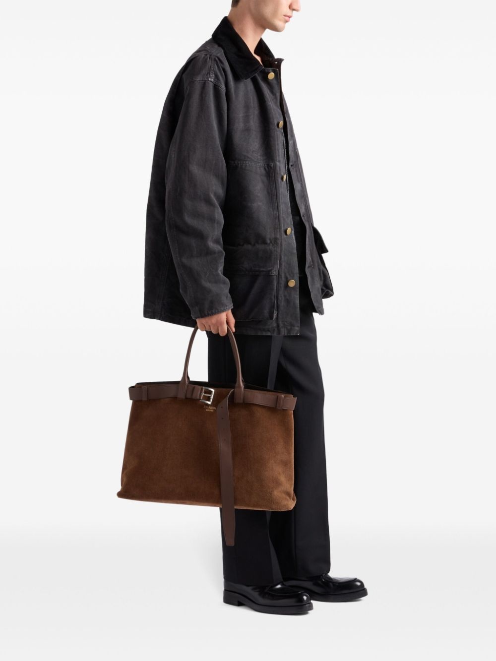 medium Prada Buckle tote bag - 2