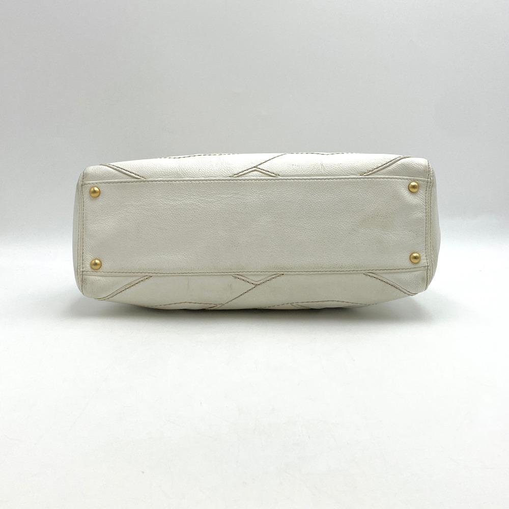 Chanel No.9 White Stitch CC Handbag - 6