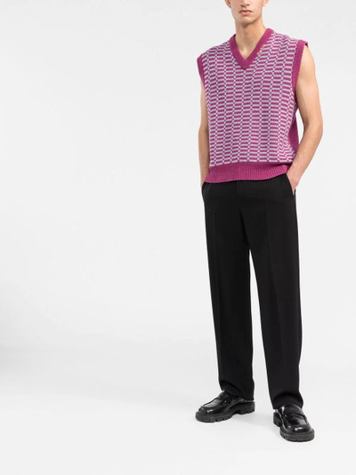 Marni V-neck knitted vest outlook