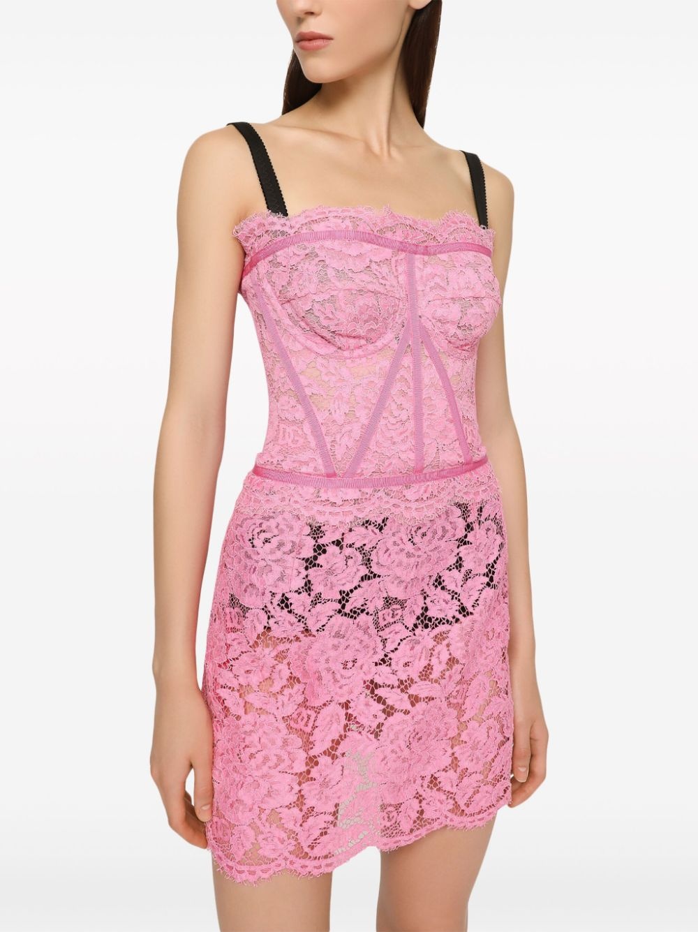 chantilly-lace strapless top - 5