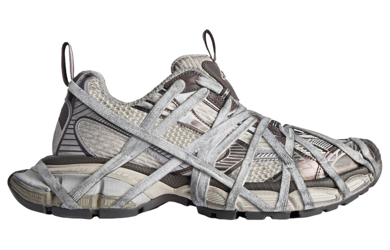 Balenciaga 3XL Extreme Lace Sneakers 'Brown Grey Beige Mesh and Polyurethane' 778698W3XLL2097 - 2