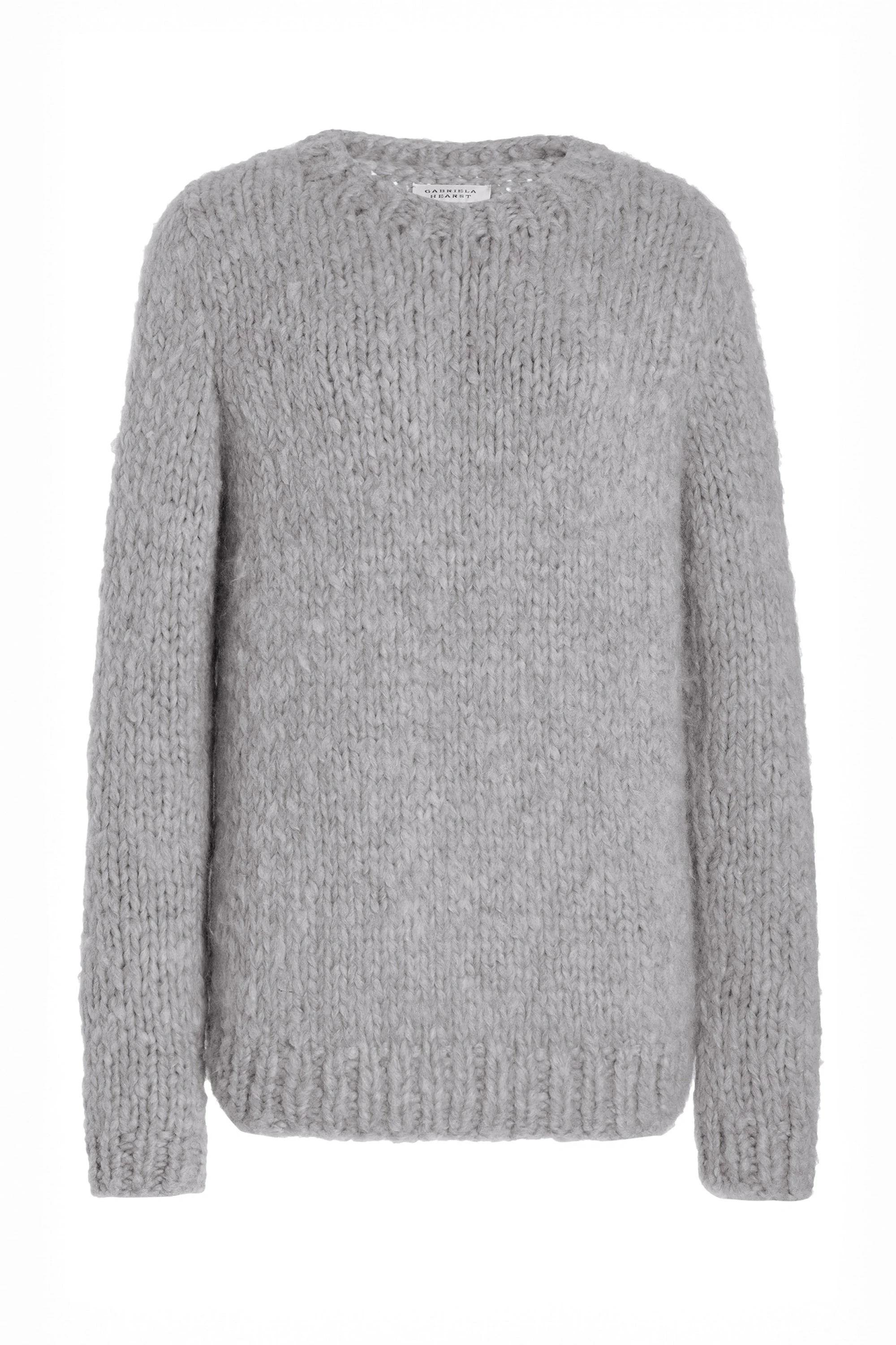 Lawrence Knit Sweater in Heather Grey Welfat Cashmere - 1
