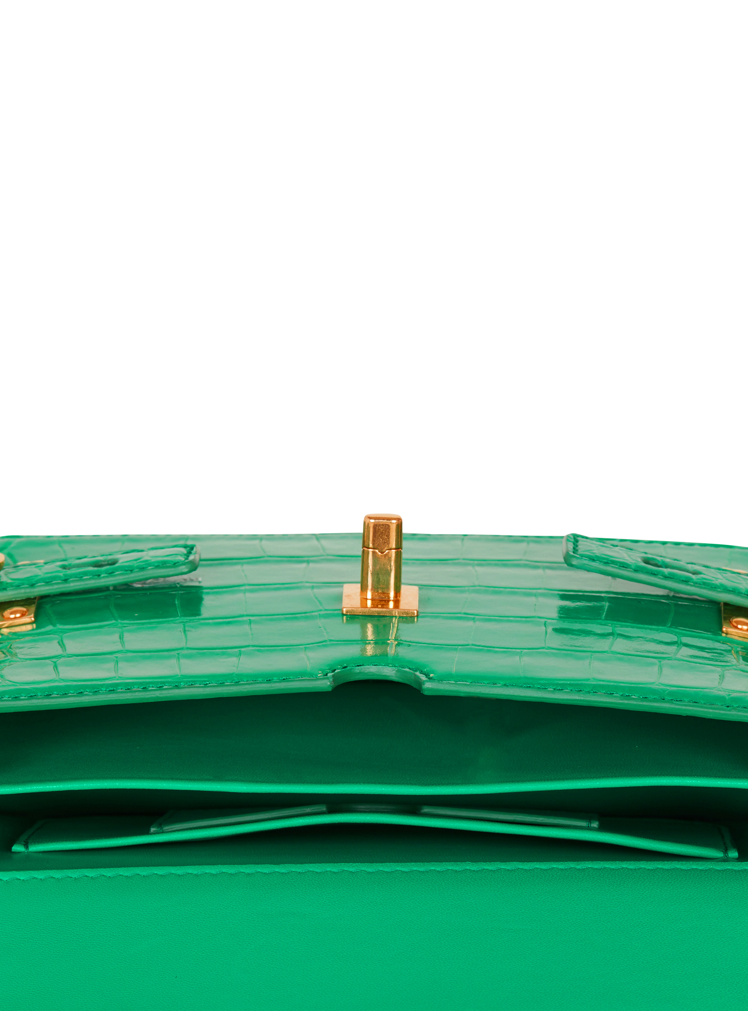 B-Buzz Shoulder 24 bag in crocodile-print leather - 6