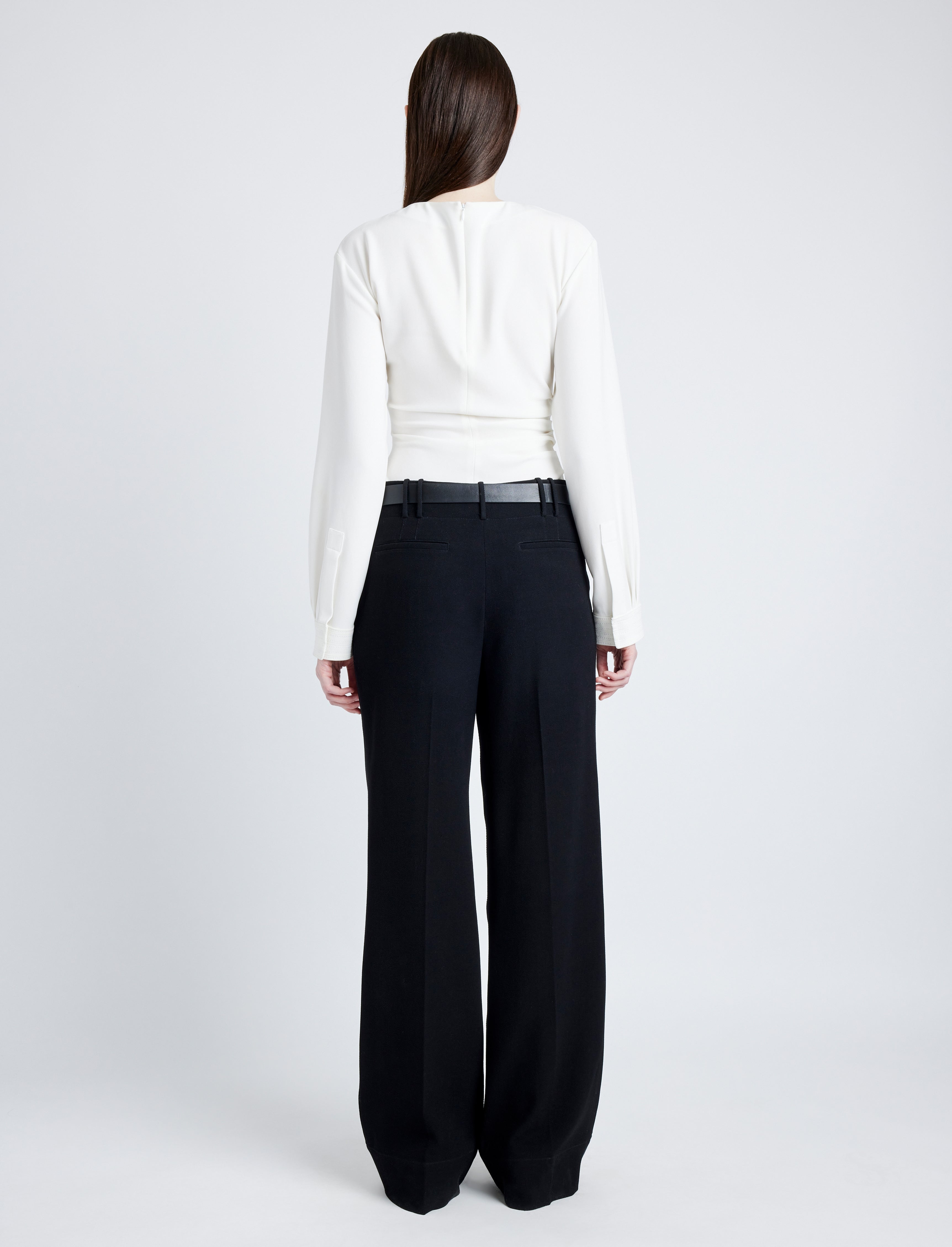Uma Pants in Melange Twill Suiting - 4