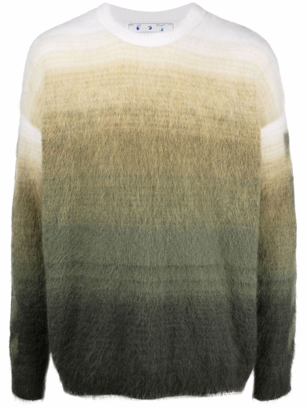 Diag brushed-knit jumper - 1