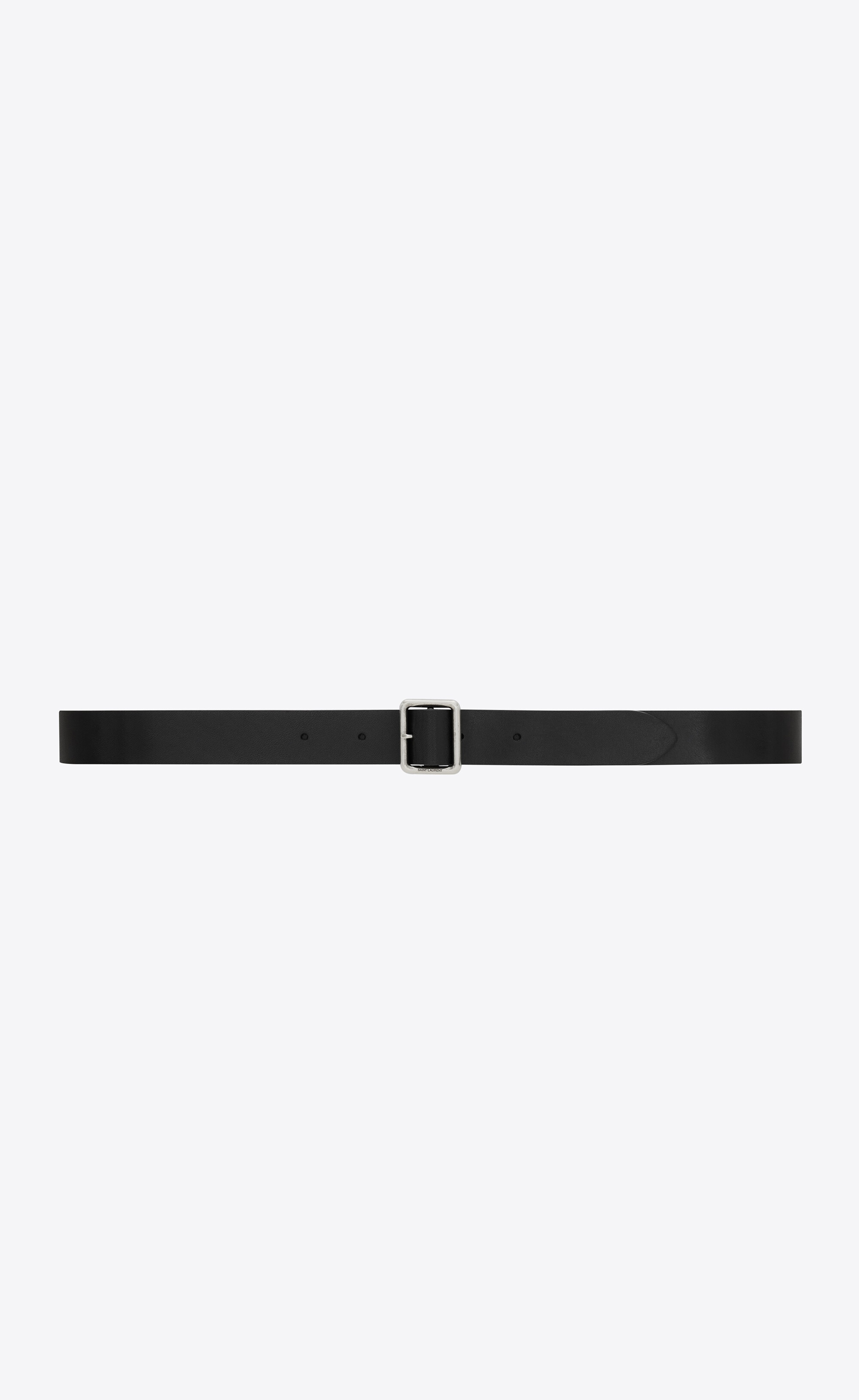 hublot buckle thin belt in vegetable-tanned leather - 1