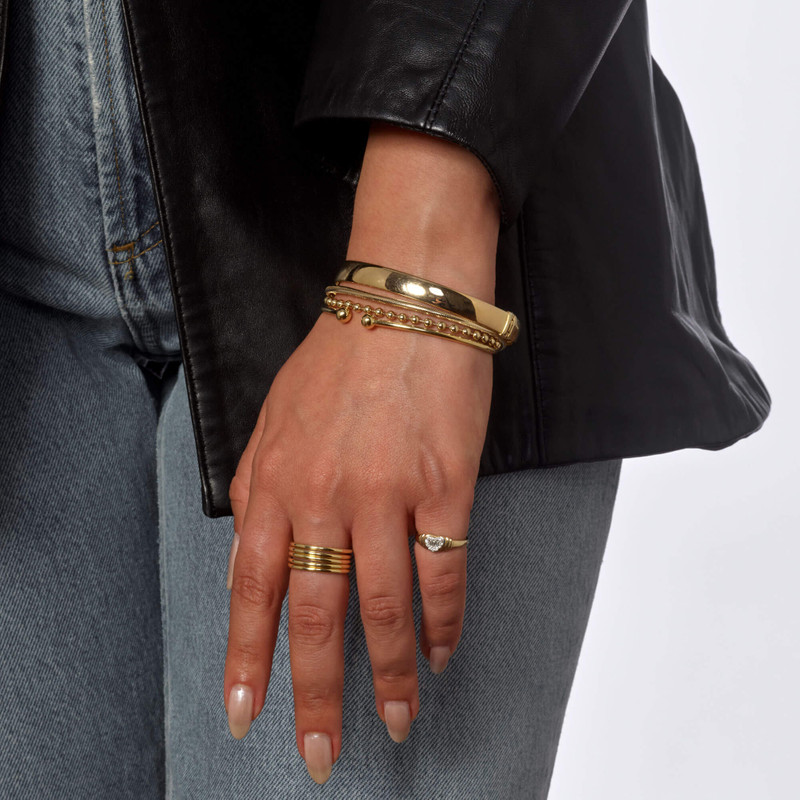 Gold Cigar Bangle 5