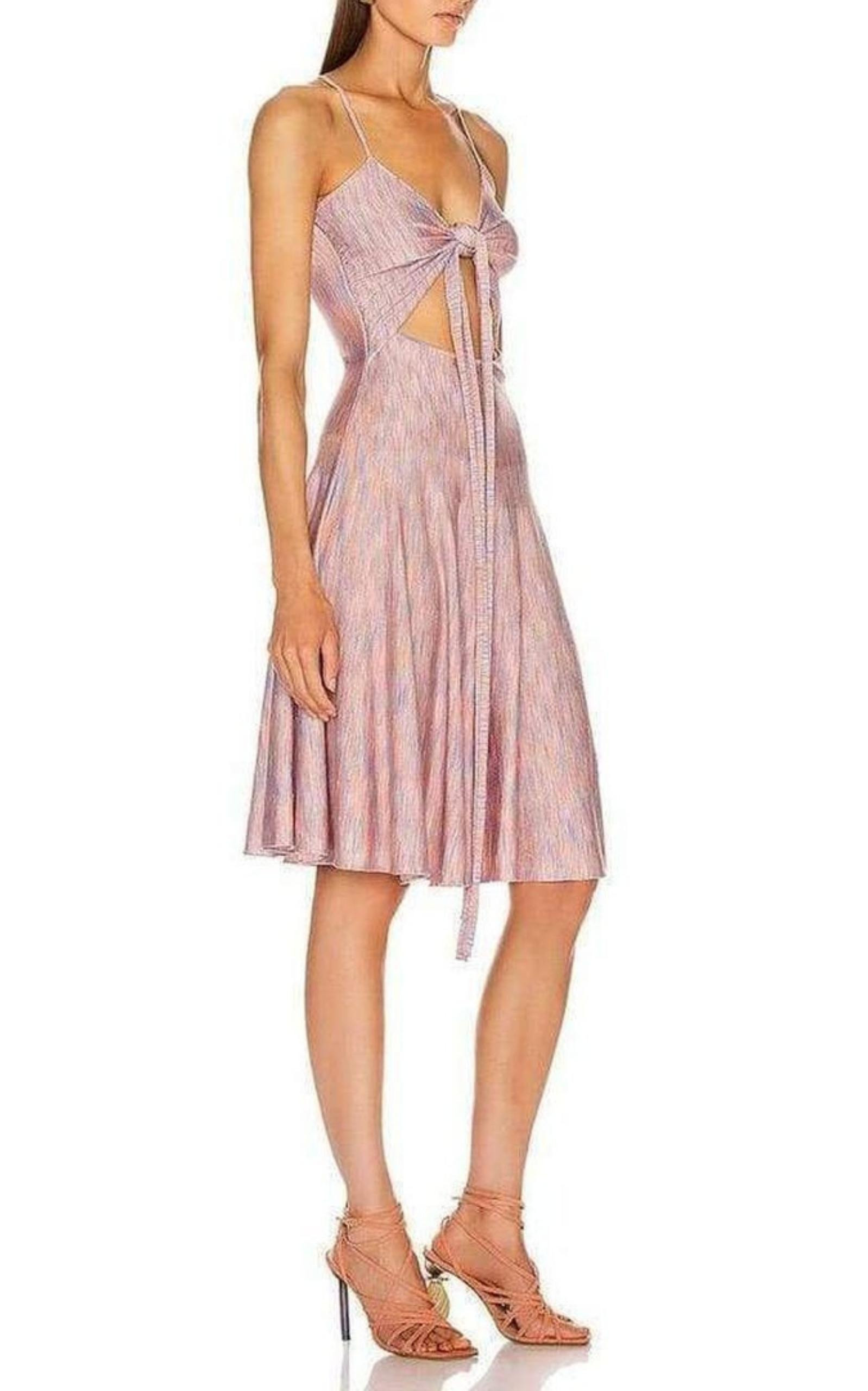 Pink Monaco Wrap Dress - 3