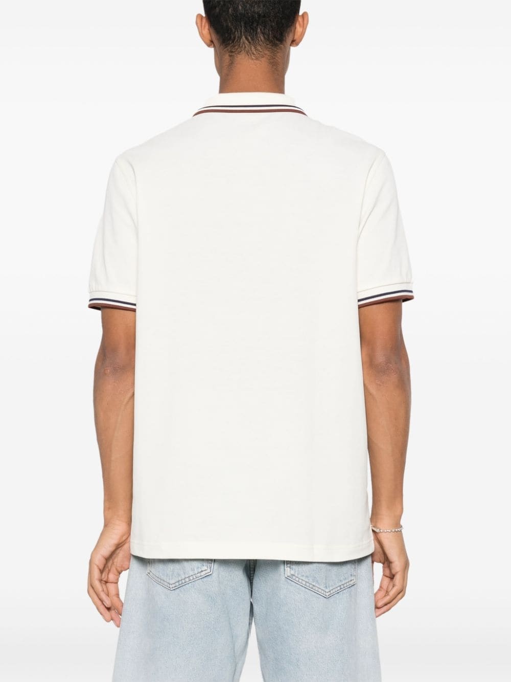 embroidered-logo cotton polo shirt - 7