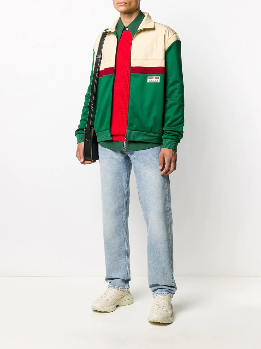 colour-block bomber jacket - 2