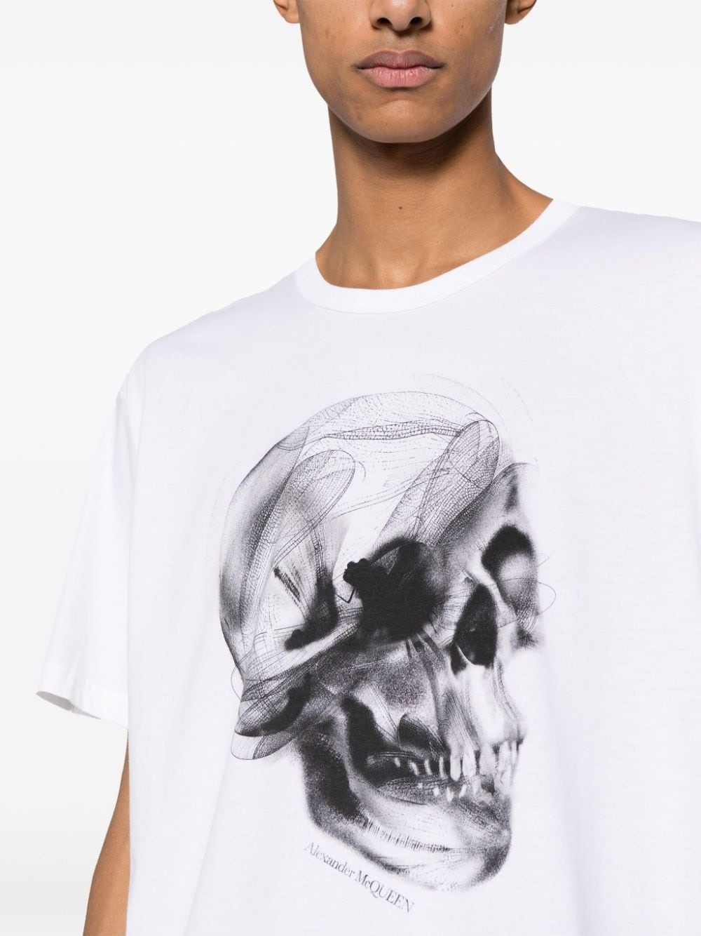 skull-print cotton T-shirt - 5