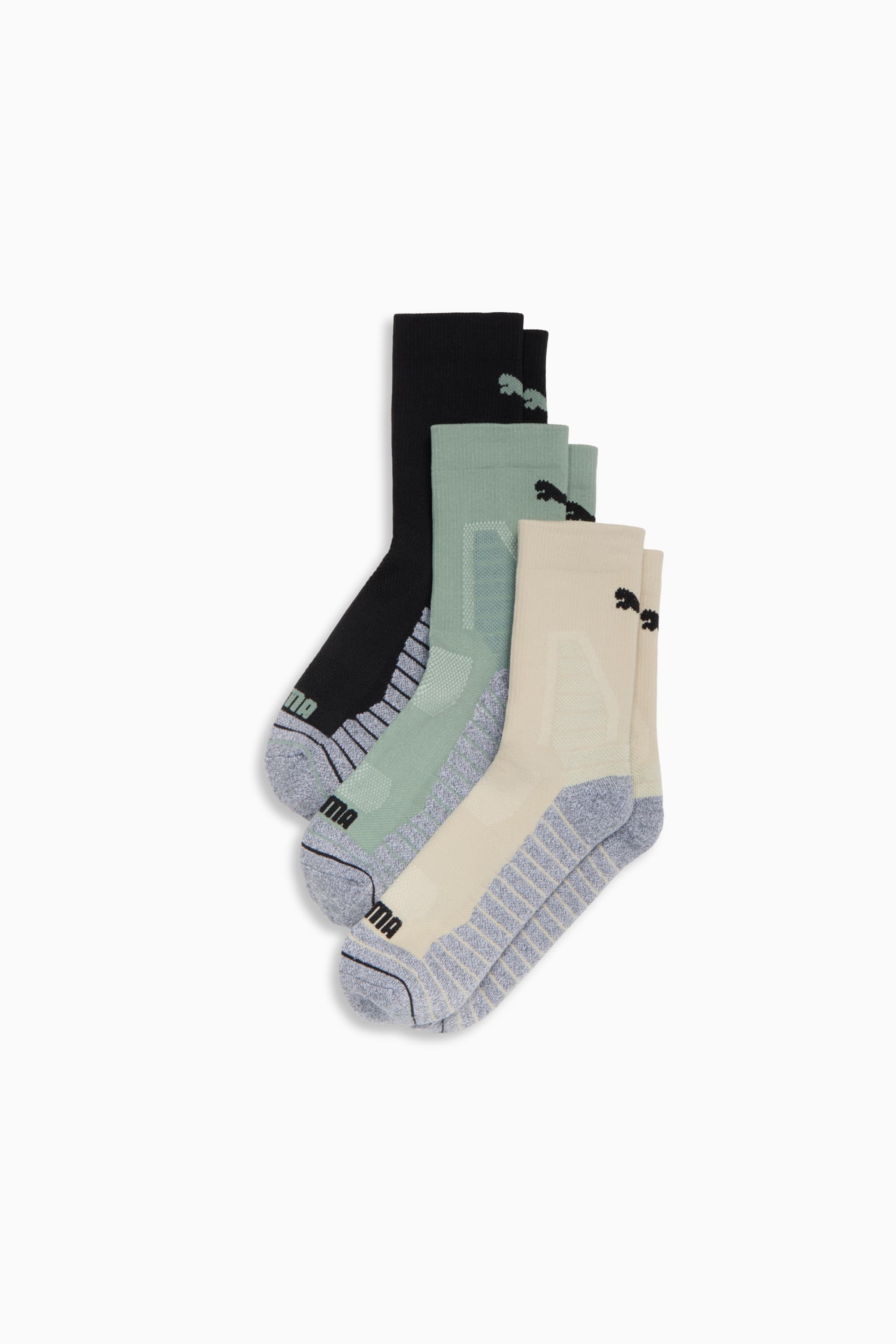 Men's Half-Terry Crew Socks (3 Pairs) - 1