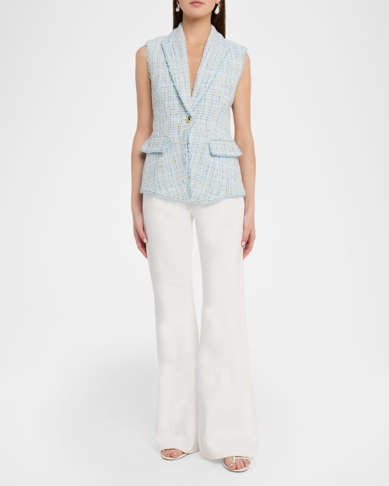 GENERATION LOVE Rialto Tweed Sleeveless Blazer outlook