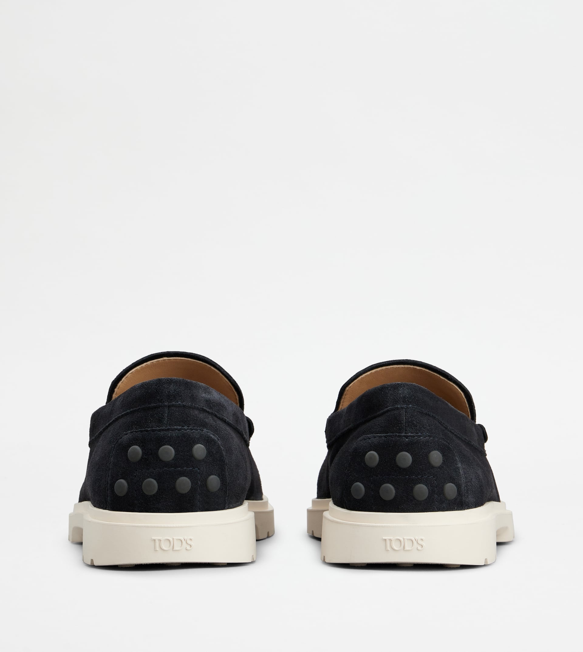 SLIPPER LOAFERS IN SUEDE - BLUE - 3