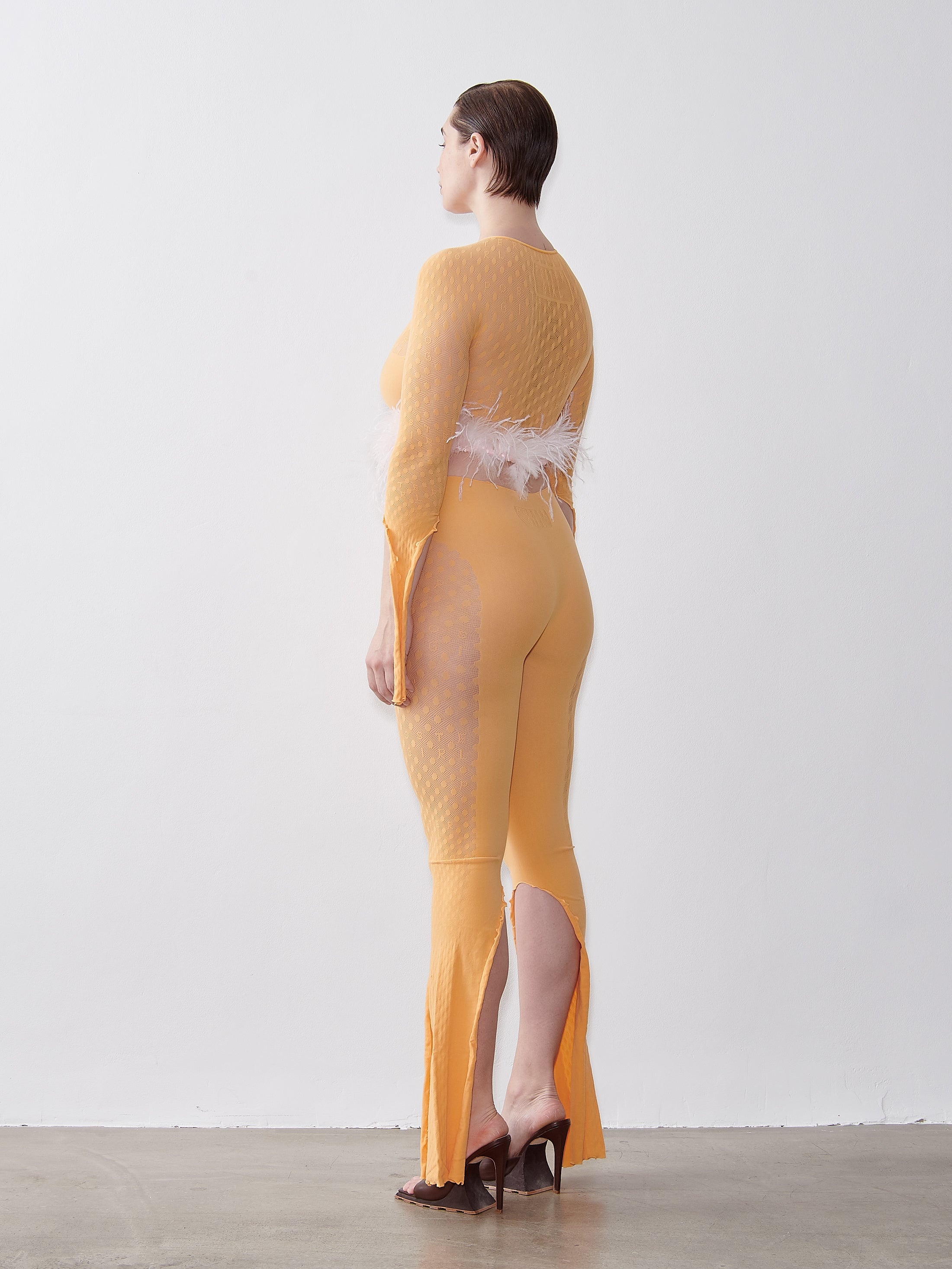 FEATHER MIRA TOP PAPAYA - 4