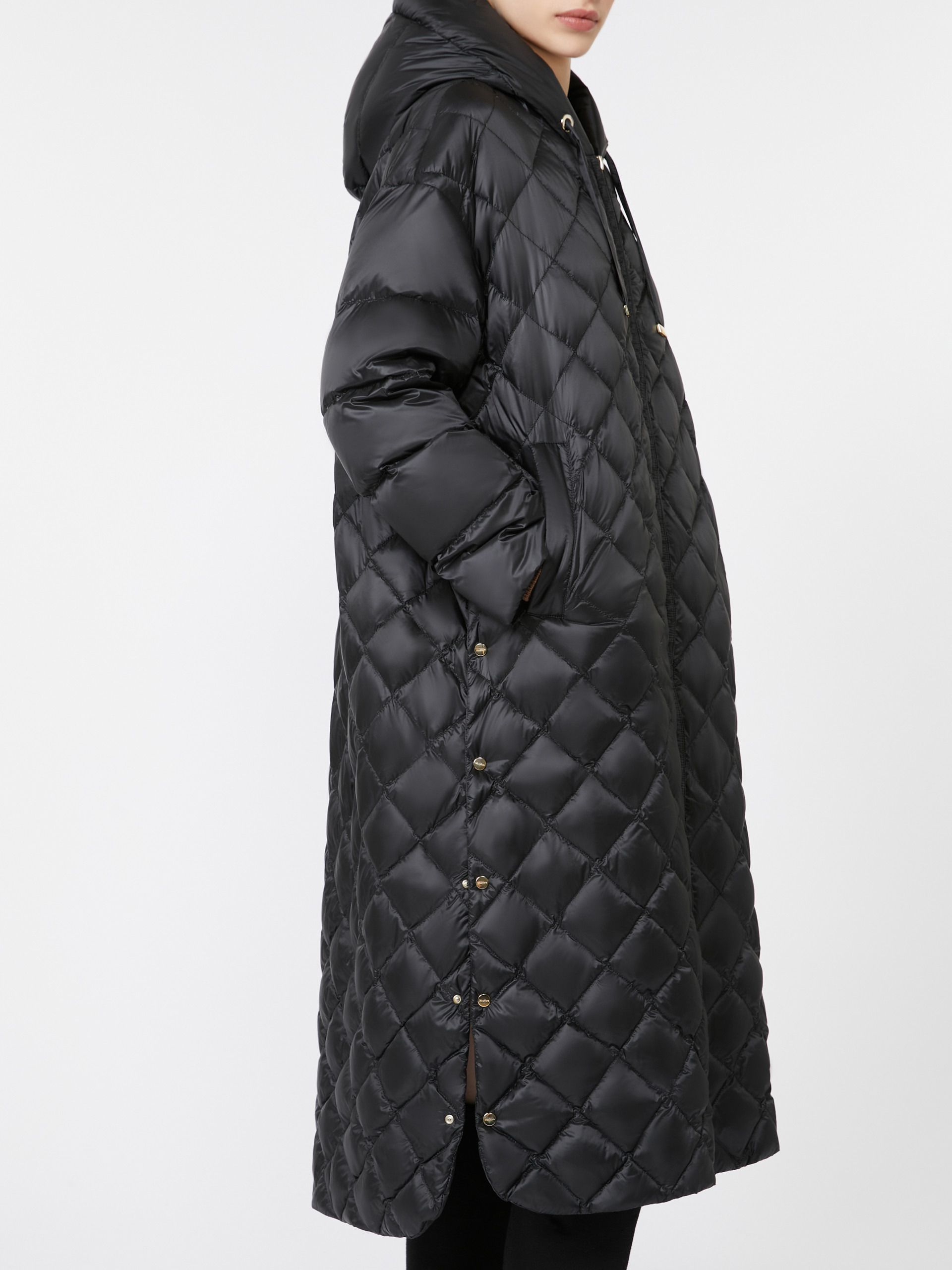 TREPAR Long quilted down jacket in water-repellent fabric - 5