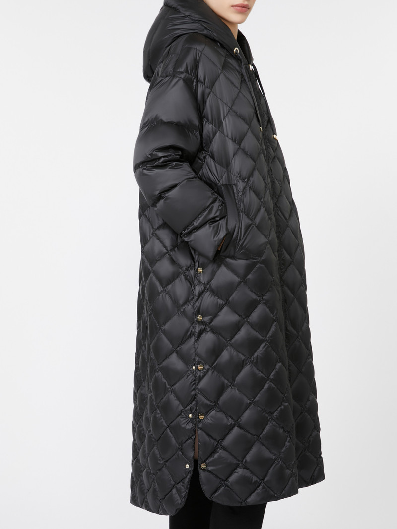 TREPAR Long quilted down jacket in water-repellent fabric 5