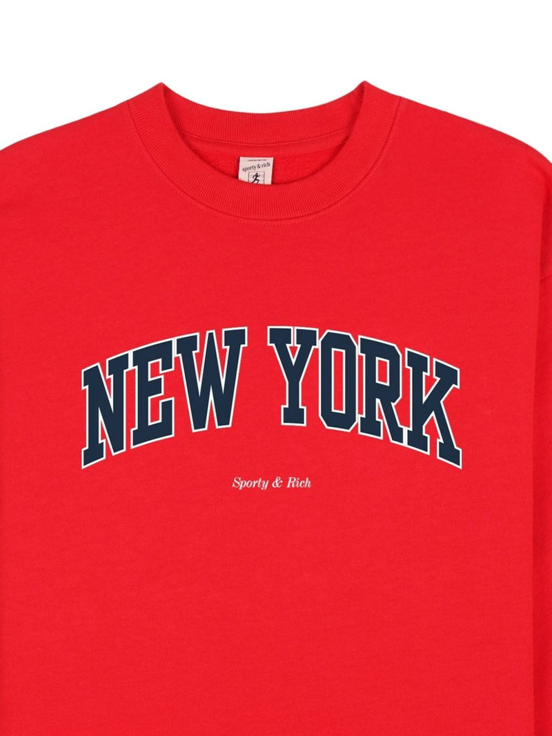 Sporty & Rich cotton long-sleeve sweatshirt outlook