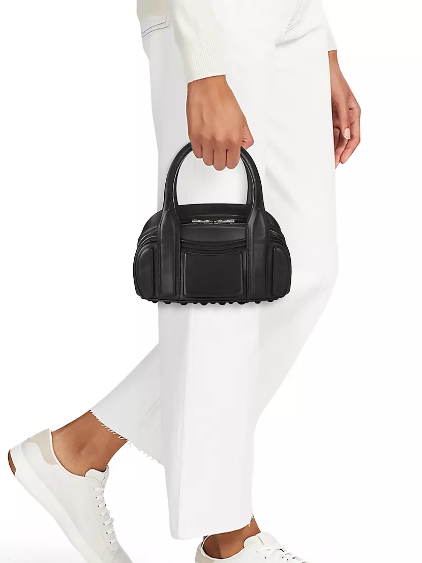 Alexander Wang Small Roc Leather Top-Handle Bag