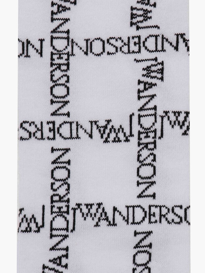 JW Anderson LOGO GRID LONG ANKLE SOCKS outlook
