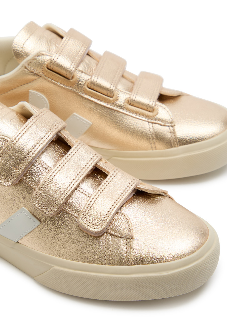 Veja Recife Metallic Leather Sneakers - 3