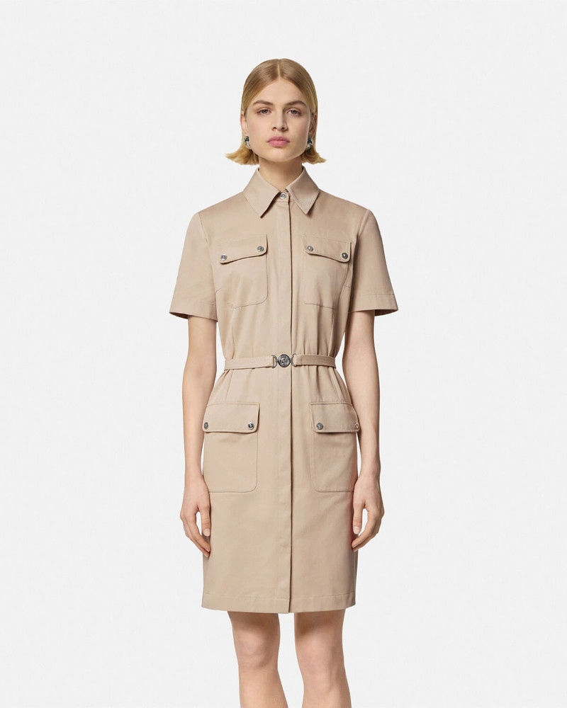 Cargo Gabardine Mini Shirt Dress 4