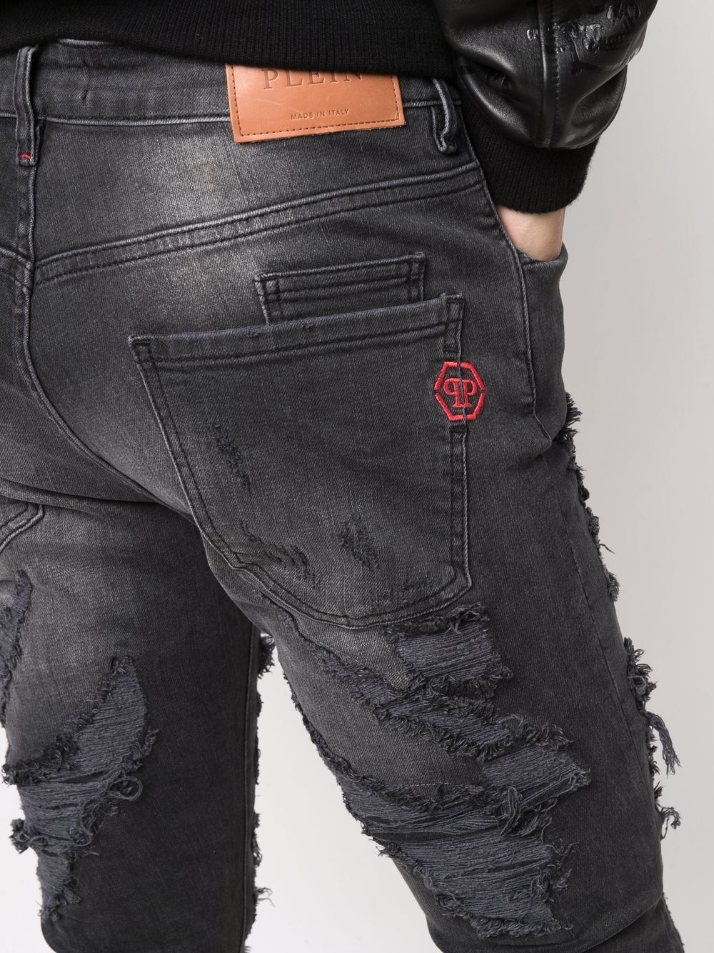 Super Straight Cut logo-embroidered jeans - 5