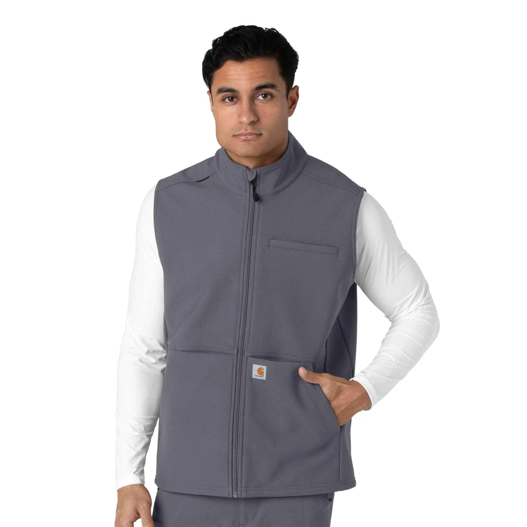 Rugged Flex® Men's Bonded Fleece Scrub Vest - 1