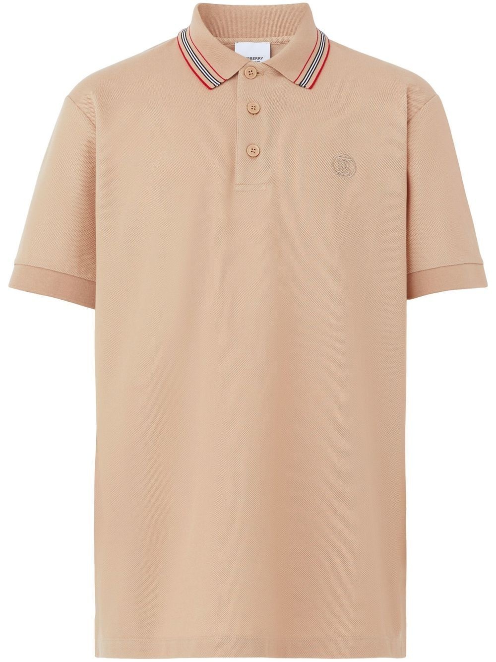 Icon-stripe collar polo shirt - 1