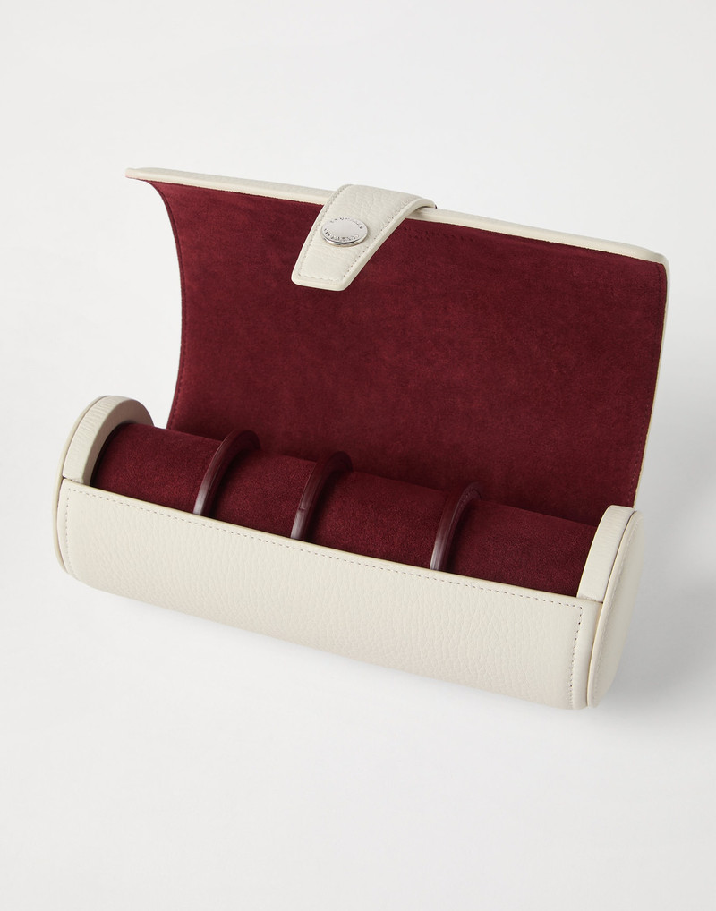 Brunello Cucinelli Fine grain calfskin watch box outlook