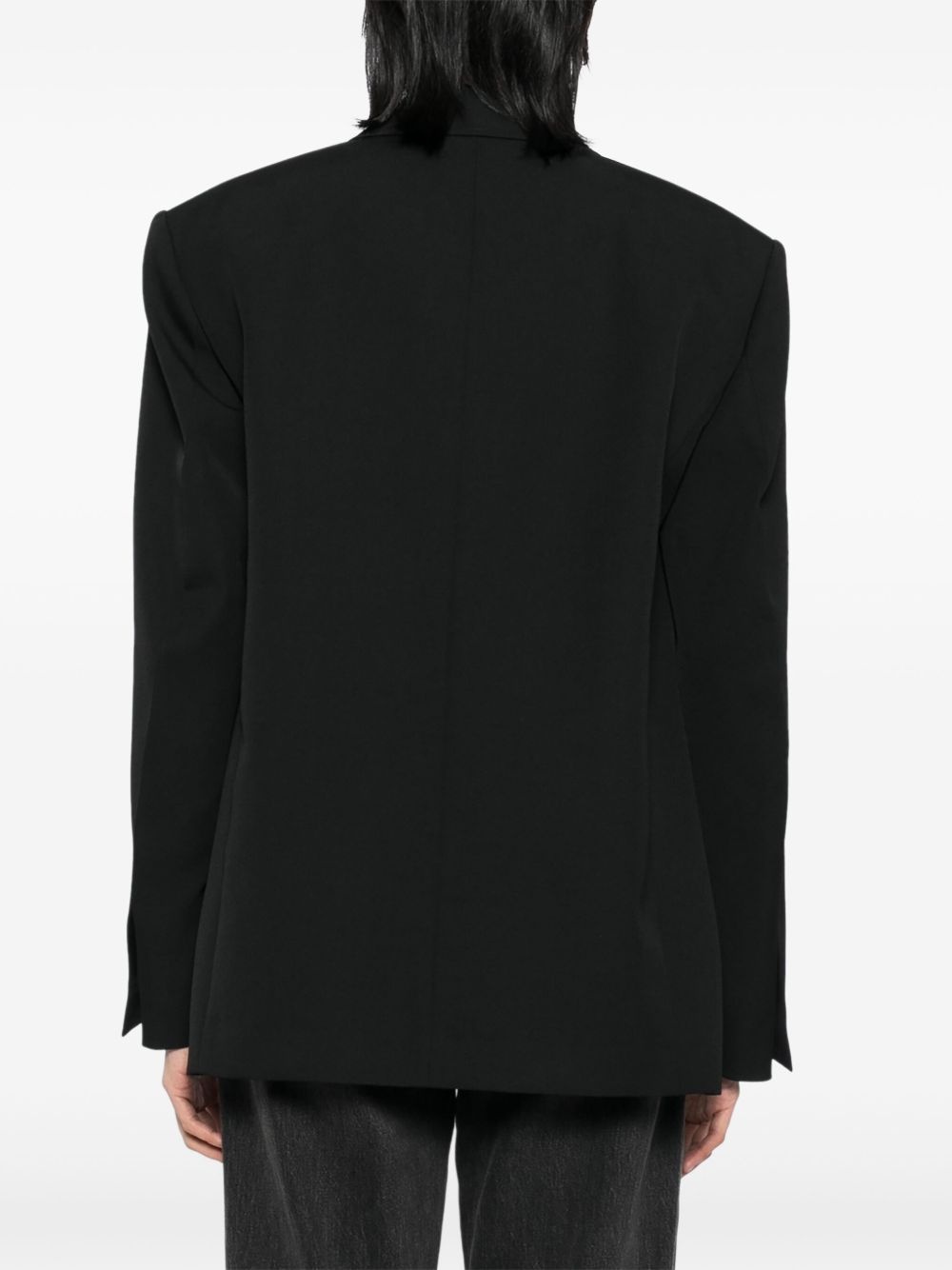 exaggerated split front blazer - 4