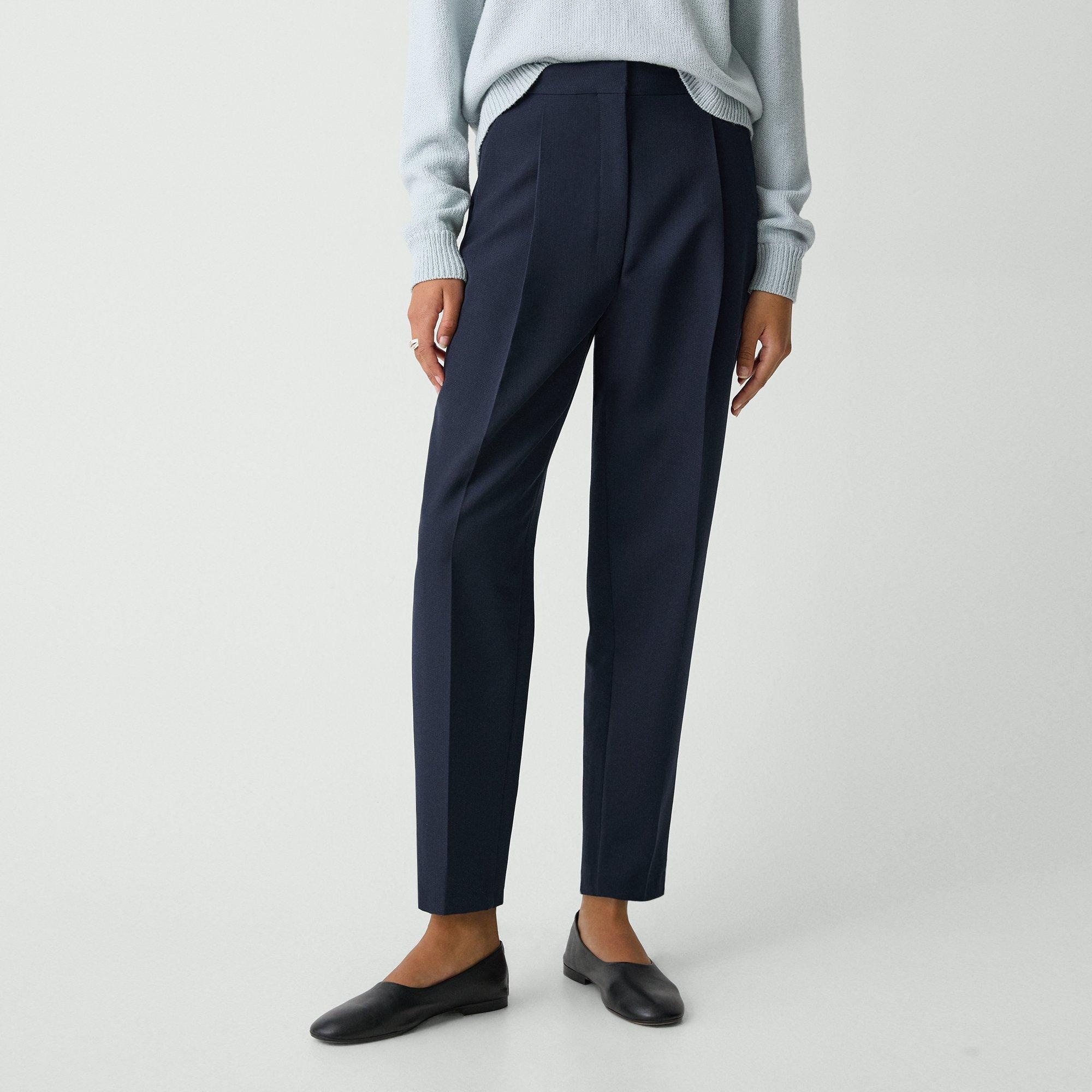 Tapered High-Rise Pant in Wool-Blend - 5