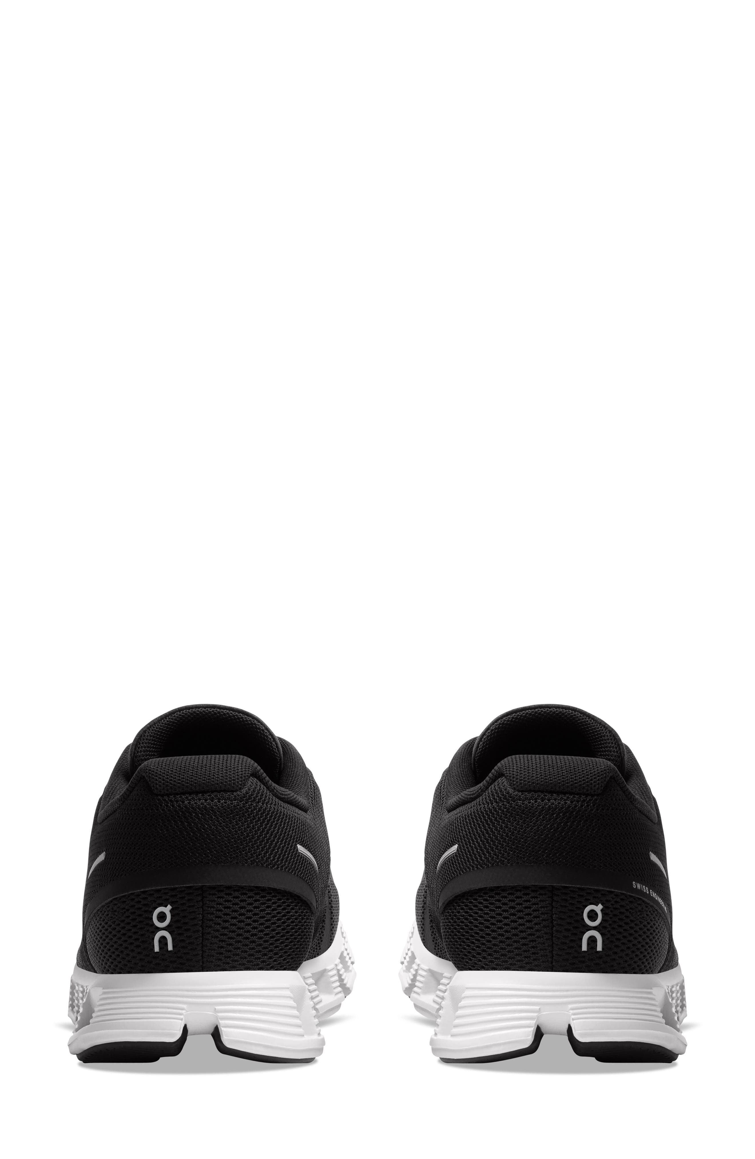Cloud 5 Running Shoe in Black/White - 2