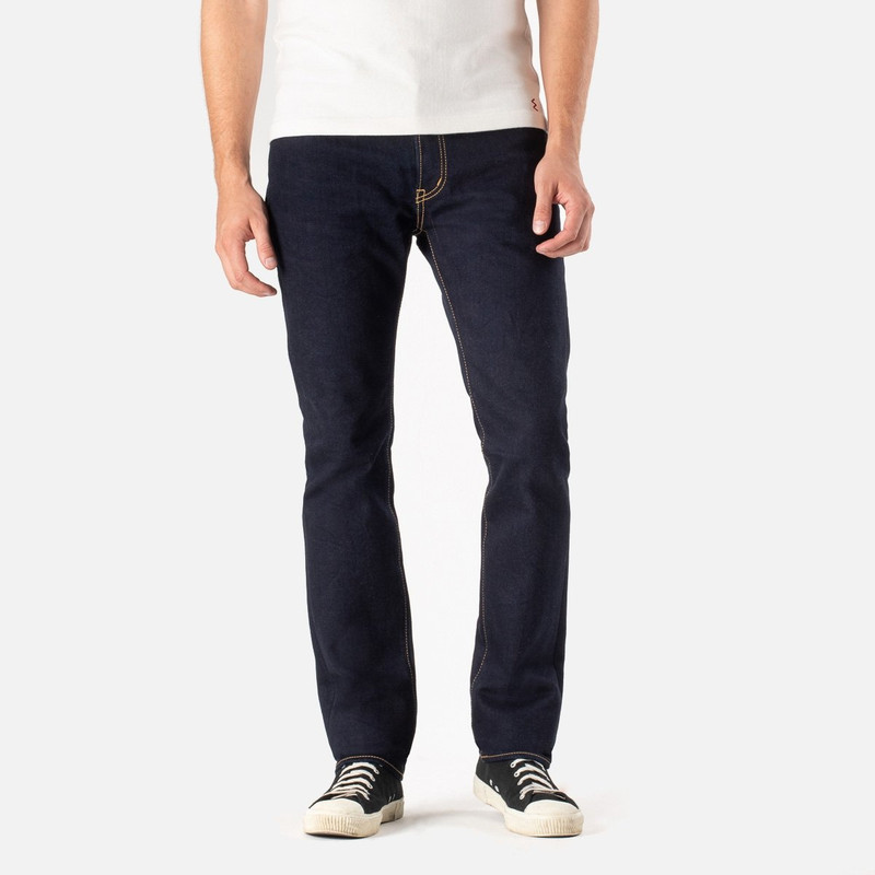 Iron Heart IGW-101D Ignition Works 19oz Stretch Denim Slim Fit Tapered Cut Jeans - Indigo outlook